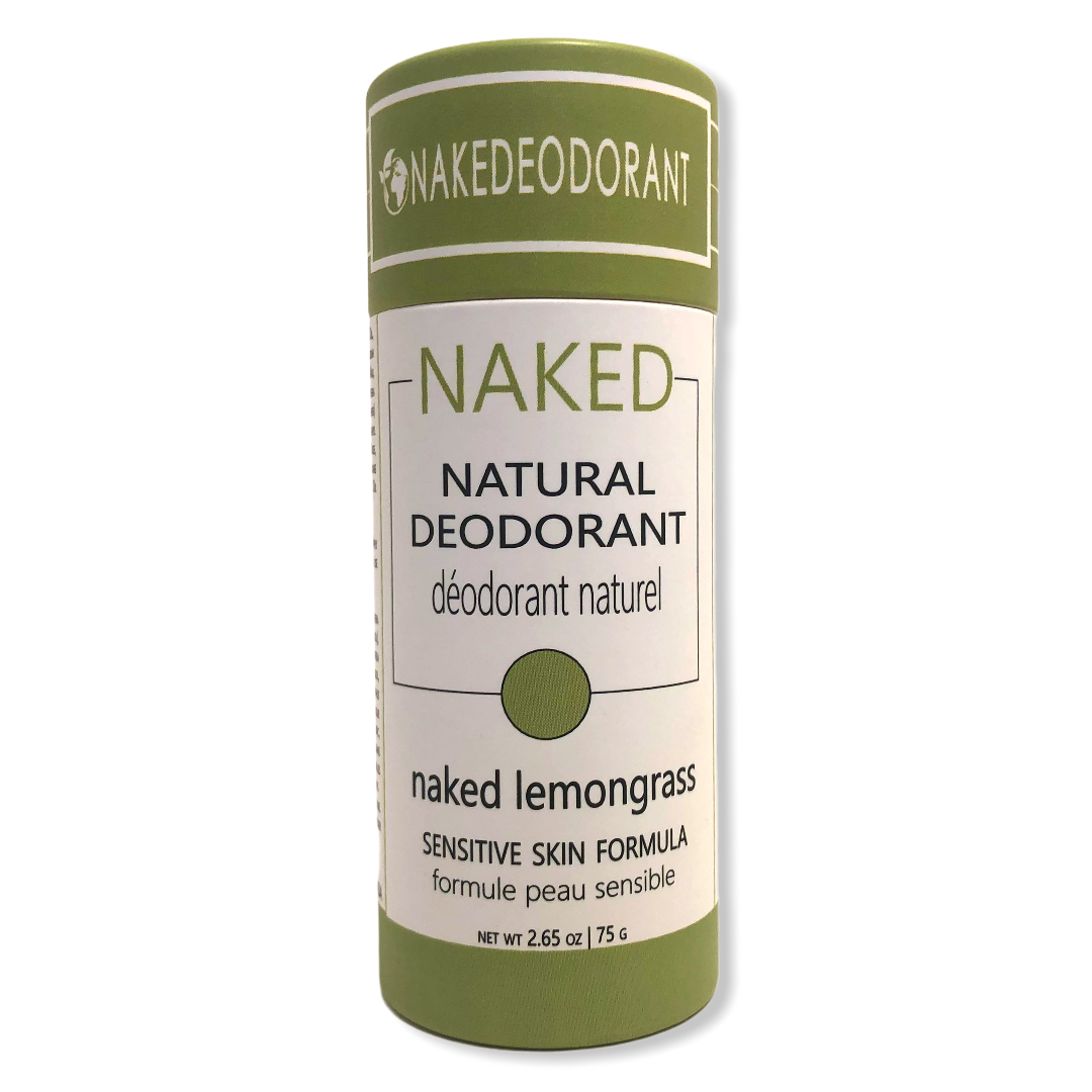 Naked Lemongrass - Natural Deodorant for Women and Men by NakeDeodorant - Aluminum-Free |with Magnesium - Vegan, Cruelty Free - Aluminum-Free, No Para